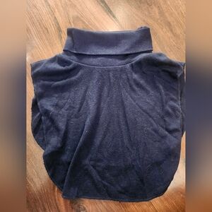 Vintage CC Courtenay Women's Navy Mock Neck Turtleneck Dickey Collar
